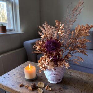 Arranjo Flores secas/preservadas - Alcachofra Silvestre - Peça Única